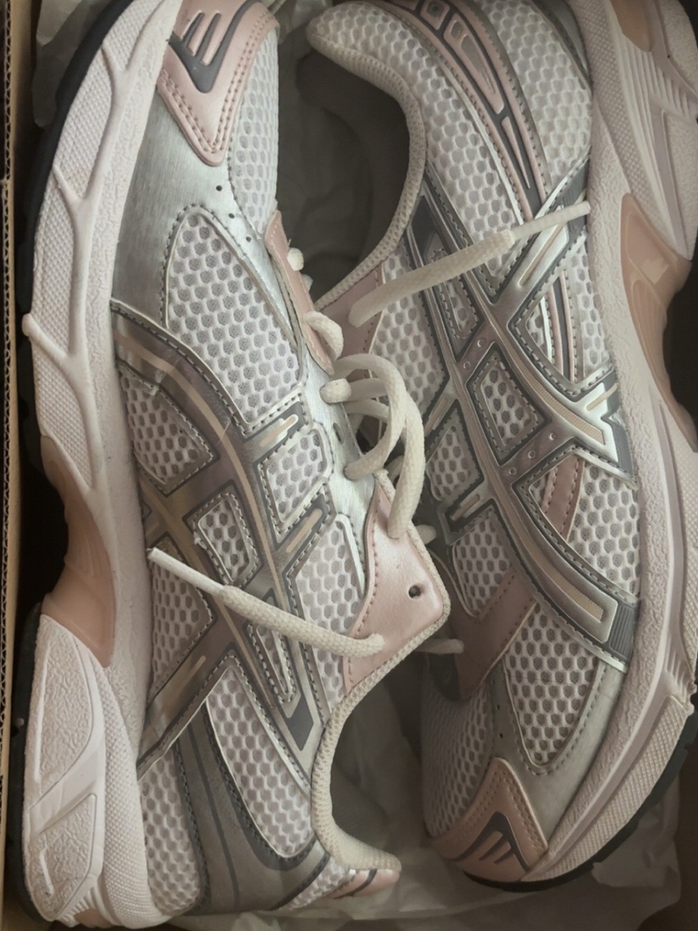 ASICS Gel 1130 sneakers in pink & white